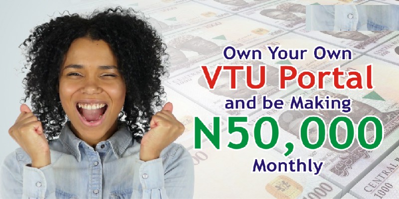 Get Free VTU website that sell Airtime, Data and make real money just like the bank